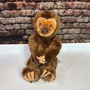 Build A Bear Brown Sloth 18" Plush Toy Soft Stuffed Animal Hugging Paws BAB